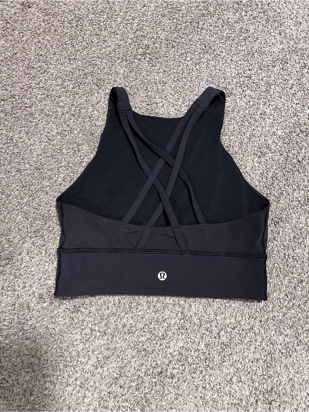 lululemon Energy Black High-Neck Sports Bra - Picture 4 of 5